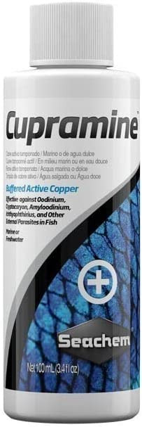 Seachem Cupramine Copper

Is Copper Sulphate Safe For Fish Treatment?
